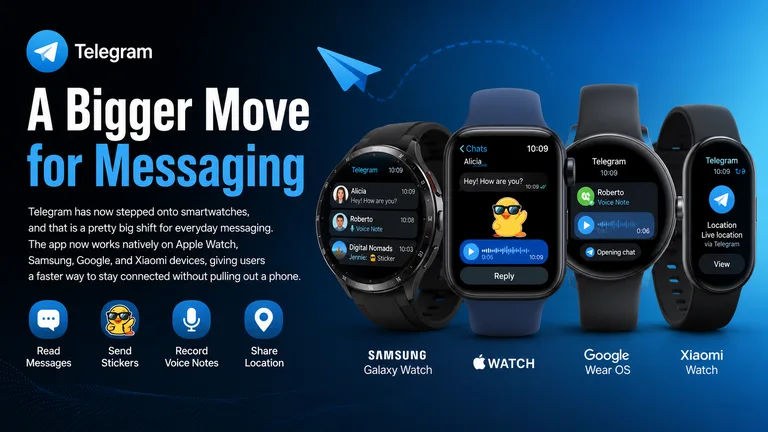 Telegram Lands on Smartwatches, Bringing Chat Features Straight to Your Wrist