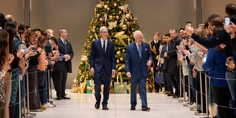 King Charles Tours Apple's UK Headquarters