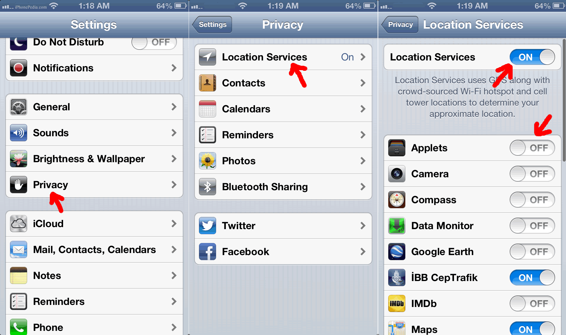 how-to-close-location-services-on-iPhone