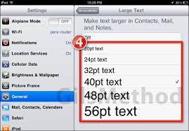 How to Increase Font Size On iPad