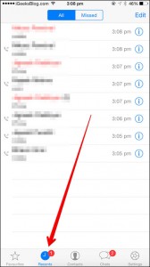 10. how to view call history on iPhone