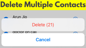 How to Quickly Delete Contacts on iPhone