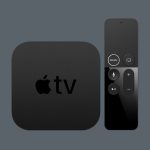 Apple TV 4K first-generation A1842 with its original black remote